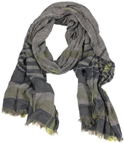 camel active Herren Schal aus reiner Baumwolle Grün, menswear-OS