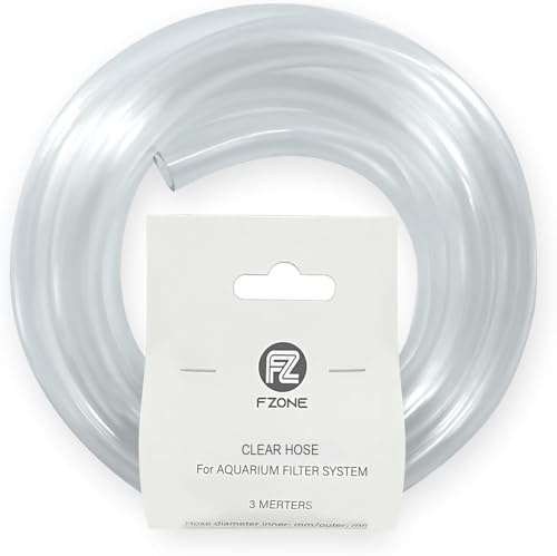 FZONE Tubo per Acquario 16/22 mm – Tubo Trasparente in PU 3 m, Antipiega e Flessibile, per Filtri Esterni e Filtri a Canestro