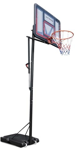 Hy-Pro Adjustable Basketball Stand With Handle - 2.3m - 3.05m, With Wheels, Portable, Backboard, Basketball Hoop, For Adults & Kids, Great Gift Idea