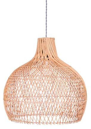 Rattan Easy Fit Lamp Shade Bedroom Kitchen Dining Room Ceiling Light Shade