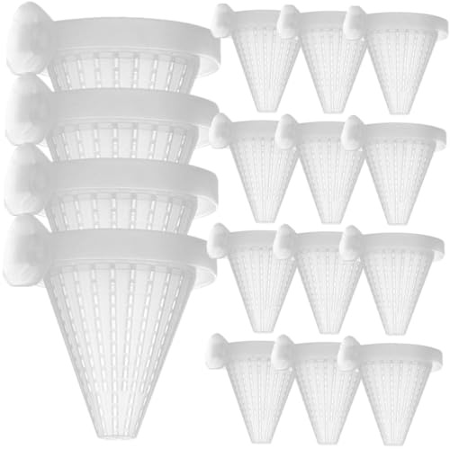 TOYANDONA 25 pièces Mangeoires pour Aquarium avec Ventouse Distributeur Alimentaire pour Poissons Crevettes et Aquatiques Conteneurs Amovibles pour Nourrir Nourriture Vivante
