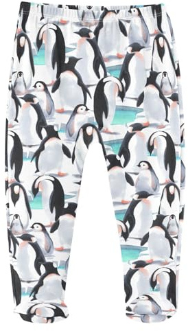 JHKKU Penguins Baby Boys Footed Pants Cotton Infant Tights Casual Bottoms Crawling Pants 3M