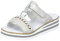 Rieker Damen Klassische Sandalen V02M6, Frauen Sandalen,Sommerschuhe,Freizeitschuhe,offene Schuhe,Strandschuhe,grau (40),41 EU / 7.5 UK