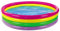70 Round Paddling Pool Bright Rainbow Colour 4 Ring Pool Large 178cm Inflatable Family Pool Paddling Splashing Cooling Down