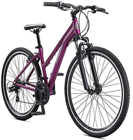 Schwinn GTX 1 Hybrid Bike, 700c Mens and Womens Bike, 21-Speed Hybrid Bicycle, Aluminum Dual-Sport Frame, Suspension Fork, Front and Rear Linear Pull Brakes, Adult Bicycle
