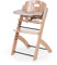 CHILDHOME, Hochstuhl für Babys, mitwachsend : von 0 Monaten bis 85KG, Inklusive Tablett, Buchenholz, Bügel, Sicherer 5-Punkt-Gurt, Unsichtbare Schrauben, Evosit Natur Beige