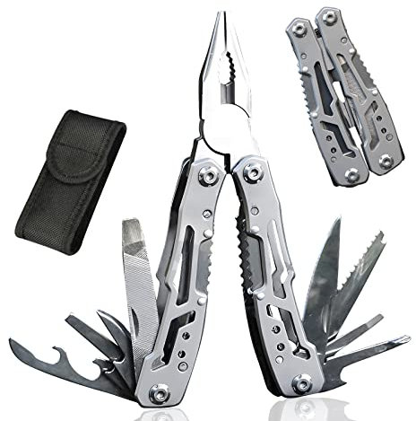 Multitool Regalos para Hombres, Herramienta Multiherramienta para el Día de San Valentín, Herramienta Multiherramienta de Acero Inoxidable Cuchillo Plegable Multiherramienta Herramienta