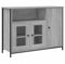 vidaXL Aparador, Armario Auxiliar de Almacenaje, Aparador de Comedor, Mueble para Salón Pasillo Cocina, Madera de Ingeniería Gris Sonoma