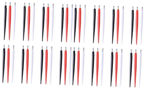 48 Stück Kratzstifte Set - Wiederverwendbare Kratzwerkzeuge Für Kratzbilder, Diy Kunst, Gravieren Und Reparieren - 24X Rot, Schwarz, Weiß