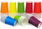 JNBGTU 80Pack Disposable Paper Cups, 260ml Party Cups 9 Ounce Multicolored Drinking Cups, Biodegradable and Compostable for Party DIY Holiday Wedding Birthday
