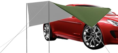 Car Awning Camping,Waterproof Car Awning Tailgate - Sun Shelter Canopy Tarp Tent for Outdoor Equipment Van Sedans Buses Automotive Truck Fishing Rv Suv
