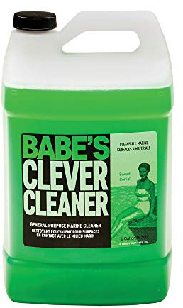 Babe’s Clever Cleaner – All-Purpose Marine Cleanser – Removes Dirt, Scum & Grease – Safe for Gelcoat, Vinyl & Upholstery – Biodegradable Boat Polish- 1 Gallon