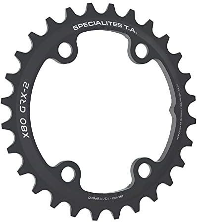 Spécialités TA X80 GRX-2 Gravel 10/11/12 Gang Kettenblatt, schwarz, innen, 32t
