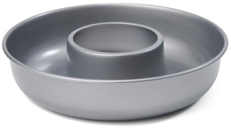 patisse 03645, Stampo per pasticceria con camino, stampo a corona, acciaio rivestito, antiaderente Silver Top, Ø 24 cm, grigio argento