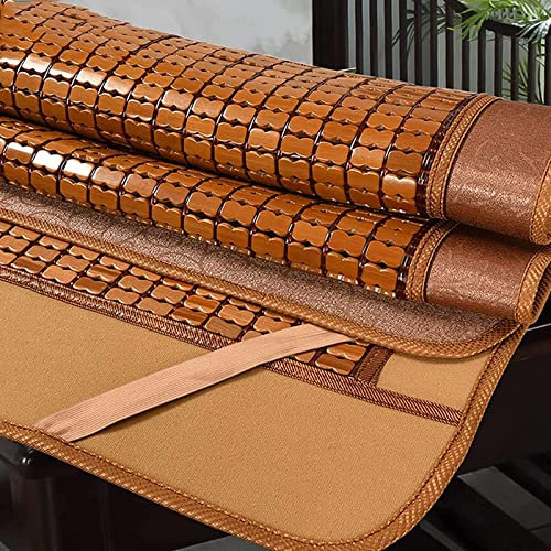 FENGSHOUU Faltbare Bambus-kühlmatratze,Atmungsaktive Karbonisierte Mahjong-bambusmatte,Sommer Schlafmatten Bett Matte,rutschfest Atmungsaktiv,Für Einzel-doppelbett-schulfamilie (135x195cm(53x77in))