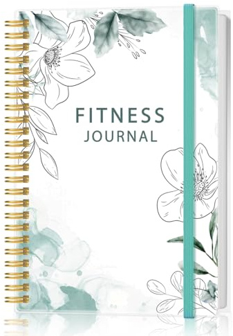 Fitness Journal for Women & Men - A5 Workout Journal/Planner Daily Exercise Log Book to Weight Loss, Gym, Muscle Gain, Bodybuilding Progress - Daily Personal Health & Wellness Tracker, Spiral-Bound,