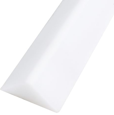 Striscia protettiva per doccia, autoadesiva, 100 cm, in silicone, per doccia, pavimento e doccia, autoadesiva, per separazione a umido e a secco, bagno (bianco)