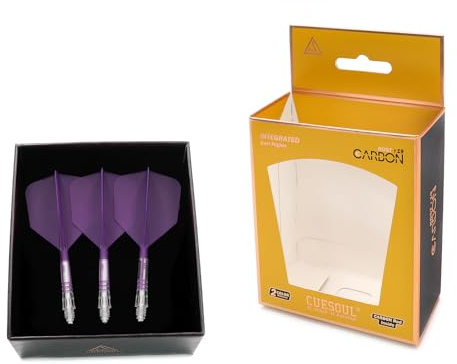 CUESOUL ROST T19 Carbonio Integrato al pozzo di dardo e Forma di Grande Ala di Volo, Set di 3