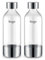 Sage - The InFizz Bottles 1L - Flasche kompatibel mit dem InFizz Fusion Home Wassersprudler - 2er Pack, Gebürsteter Edelstahl