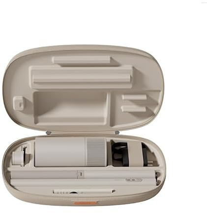 XGIMI MoGo 3 Pro FHD 1080P Portable Projector, 450 ISO Lumens, 2.5h Playtime, Google TV with Licensed Netflix + Stand & Travel Case – All-in-One Home/Camping Kit