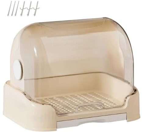 Genérico Organizador De Almacenamiento para Biberones | Caja de Almacenamiento y Secador con Tapa para Biberones de Lactancia | Organizador de Guardería Extraíble para Chupetes y Cubiertos de Bebé