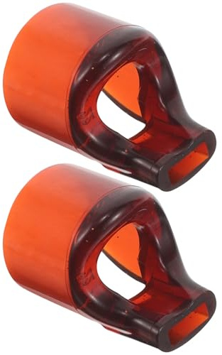 Hoement 2pcs Portable Flute Mouthpiece Aid Device for Beginners, Mini Short Flute Blowhead in, Lightweight Wind Instrument Accessory for Easy Practice and Music Performance