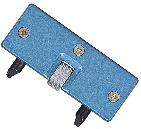 Professional Watch Back Remover Tool, Metal Adjustable Rectangle Watch Back Case Cover Press Closer & Opener Opening Removal Screw Wrench Repair Kit Tool for Watchmaker