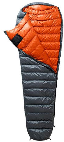 Y by Nordisk Phantom 440 L Grau - Daunen Leichter Warmer Winter Daunenschlafsack, Größe 210 cm - RV Links - Farbe Smoked