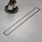 NC Duschrinne, Extraflach 60 cm, Edelstahl 304, Komplettset mit Siphon Haarsieb