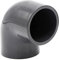 Racor codo PVC 90° I 50mm I 1 1/2 pulgadas I Encolado I Para tubo PVC con 2 conexiones I bm014