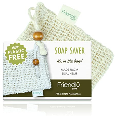 Friendly Soap - Natural Soap Saver, High Quality Sisal Hemp, Gentle & Exfoliating, Plant-Based Alternative, Eco-Friendly, Plastic & Palm-Free, Biodegradable 13g Pouch