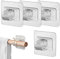 XPE 4 PCS gardinenstange ohne bohren gardinenstange zum kleben halterung gardinenstange gardinenstange kleben gardinen stangenhalterung gardinenstangen ohne zu bohren gardinenstange halterung