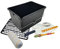 Nespoli Kit Rullo di Pittura Antigoccia 22 cm, Secchio 12 L con Griglia, Pennello per Ritagliare, Nastro per Pittore, Plastica, Copertino, Miscelatore per Pittura, Set di Fai Da Te Completo