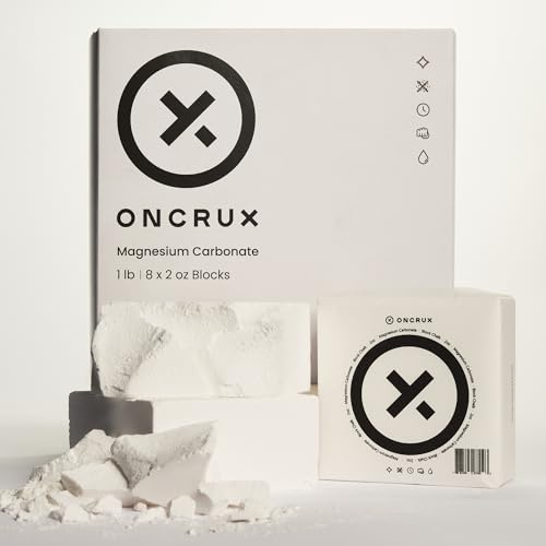 ONCRUX Gym Chalk Blocks - Weight Lifting Chalk Block - Workout Chalk for Weightlifting - Hand Chalk for Gymnastics Rock Climbing Chalk 8x2oz Blocks|1LB