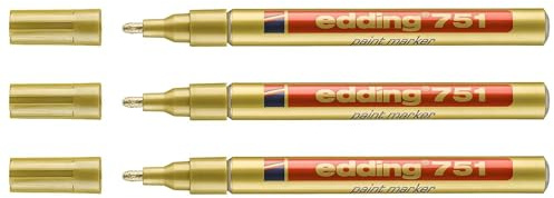 Edding Set of 3 Paint Markers 751 Gold 1-2 mm