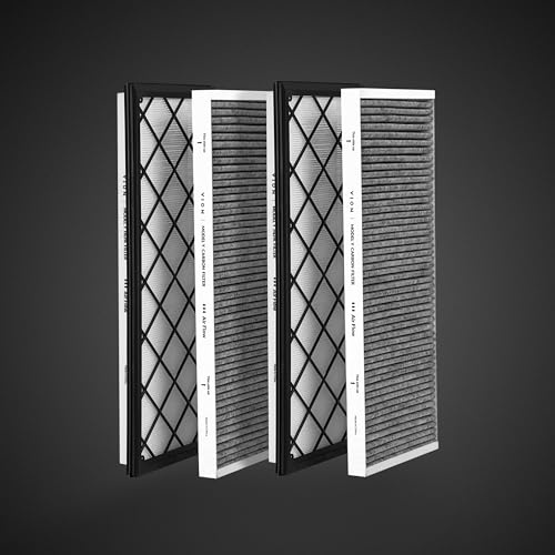VION Model Y Kit de filtres à air à charbon HEPA pour coffre avant – (2 filtres HEPA et 2 filtres à charbon par colis) – 4 paquets par paquet avec outils d'installation