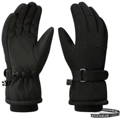 Guantes de snowboard para niños, guantes de esquí para niños: guantes de snowboard impermeables | Guantes de esquí de invierno cómodos para esquiar, snowboard, senderismo, deportes, trineo