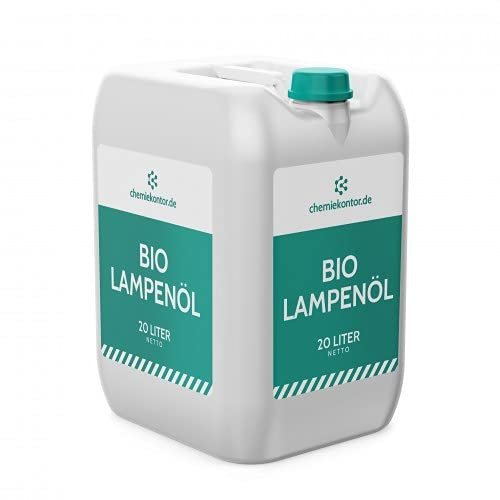 chemiekontor.de Bio-Lampenöl | rußfreie Verbrennung | Premium-Qualität | umweltfreundlich | für Innen- und Außenbereich Größe 20 Liter