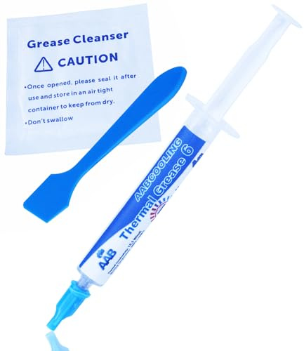 AABCOOLING Thermal Grease 6-4g Extremt Högeffektiv, Värmeledningsförmåga 15,3 W/mK, Termisk sammansatt pasta, CPU, GPU, Värmeledningspasta, leder värme perfekt, Säkerställer stabilt arbete, Kylpasta