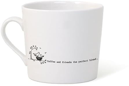 East of India | Porcelain Mug | Wobbly Mug-Coffee and Friends The Perfect Blend