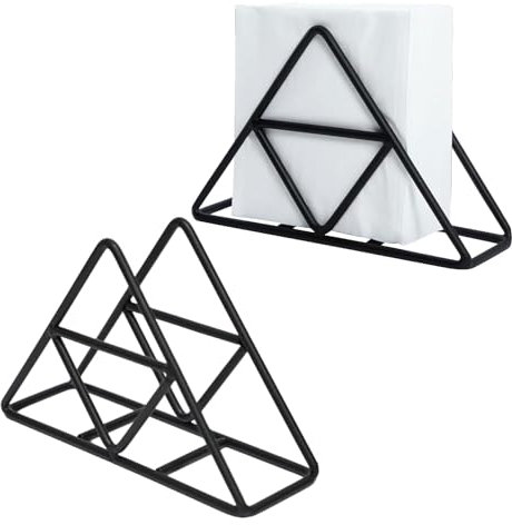 Serviettenhalter Edelstahl,Serviettenhalter Aus Metall,Stehender Serviettenhalter Für Werkbank,Serviettenhalter Schwarz,Serviettenständer Für Werkbank,Küchentisch,Party-Dekoration (Schwarz)