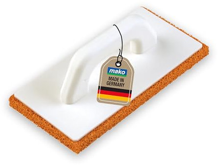1x mako Reibebrett PREMIUM – Leichtes Reibebrett mit 18 mm Schwammgummibelag, ideal zum Glätten von Feinputz