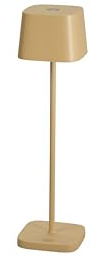 Konstsmide LED Tischlampe Capri MINI USB-Tischleuchte | sand | Indoor/Outdoor | Kabellos | 7 x 25 x 7 cm | 7829-330