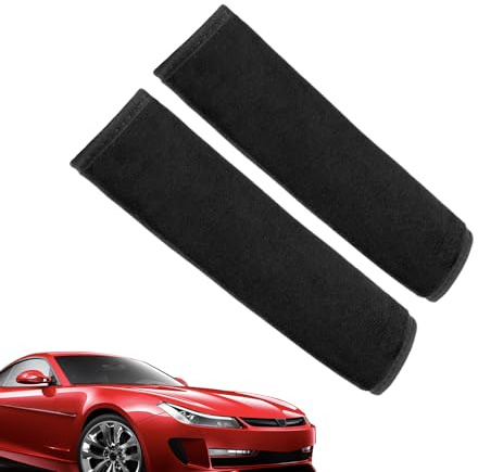 Coussin de Ceinture de Sécurité, Protège-Ceintures Auto Lot de 2, Accessoire Élastique Confortable Pour Sécurité En Déplacements Voiture Avion