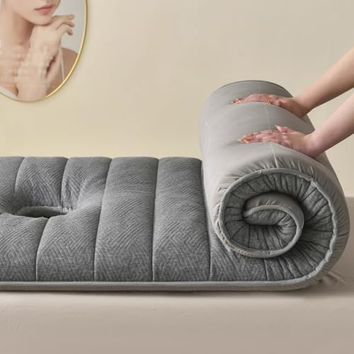Memory Foam Table Pad with Eyelash Design Non-Slip Cushion 4 Corner Straps Grey 5cm Thickness 70x190cm - Perfect for Professional Therapy.