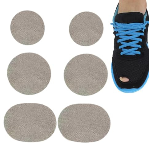Plåster för 6 Stycken Självhäftande Skydd Mot Tågenombrott | Skohålsskydd för tåparti för tå, sula, häl, kängor, sneakers, promenad, löpar, vandrings, arbets