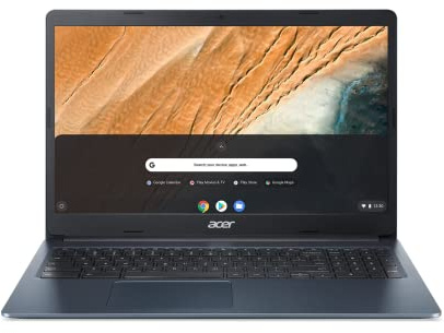 Acer Chromebook 315 CB315-3H-C87Z - Laptop 15.6'' HD Touch, (Intel Celeron N4020, 4 GB RAM, 64 GB eMMC, Intel UHD Graphics 600, Chrome OS), AZERTY, Blu