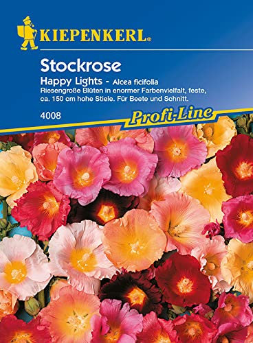 Alcea ficifolia Stockrosen Happy Lights Mischung