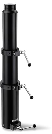 PROAIM Bull 18-34” Telescopic Bazooka for Camera Dolly, Jib/Crane & Other Heavy Camera Setups. Quick Height Adjustment - Gas Rise, Euro/Elemac Mount. Stable & Solid, Payload: 10-20kg (BZ-BULL-02)