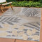 Carpettex Outdoor Teppich Wetterfest 80x250 cm Läufer, Sisal Optik, Beige - Ideal für Balkon, Garten, Terrasse, als Küchenläufer - In&Out Teppich Waschbar, Flachgewebe, Pflegeleicht, Palmen Design